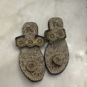 Report beaded sandals 8